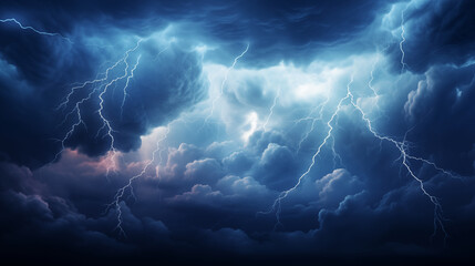 thunder cloud background - obrazy, fototapety, plakaty