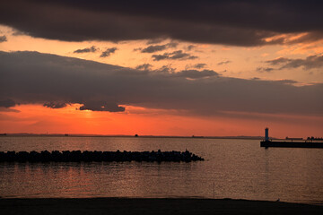 Obraz premium 日の出の風景