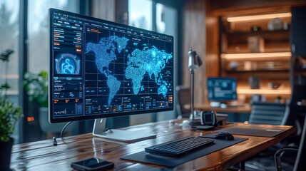 AI-Inspired Office Environment, AI generated