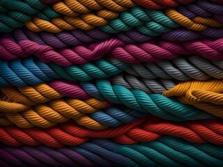 colorful rope texture. abstract background - obrazy, fototapety, plakaty