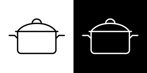 シンプルな調理器具アイコン