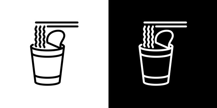 シンプルなカップラーメンアイコン