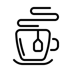 tea icon, line icon style