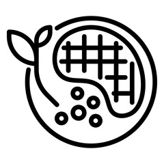 steak icon, line icon style