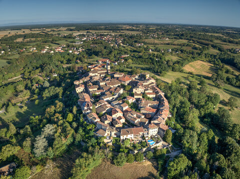 Aerial View - Perouges, France