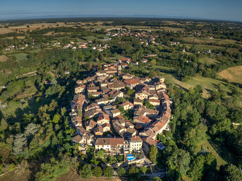 Aerial View - Perouges, France