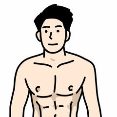 cartoon illustration of on white background