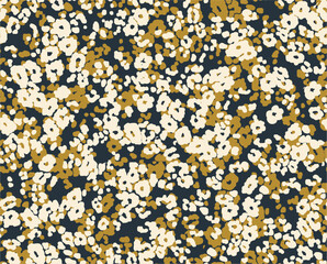 pattern of a tropical artwork, with multicolored hand drawn elements, perfect for fabrics and decoration