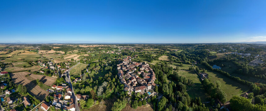 Aerial View - Perouges, France