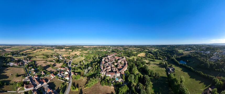 Aerial View - Perouges, France