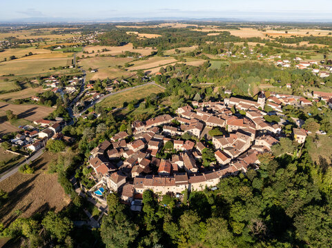 Aerial View - Perouges, France