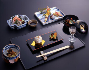 Obraz na płótnie Canvas 神奈月の懐石料理