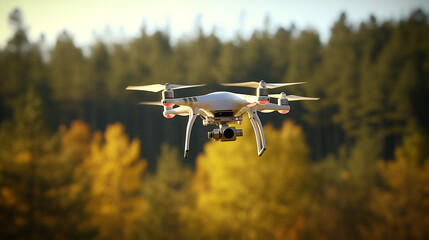 Fototapeta na wymiar Drone Flying 