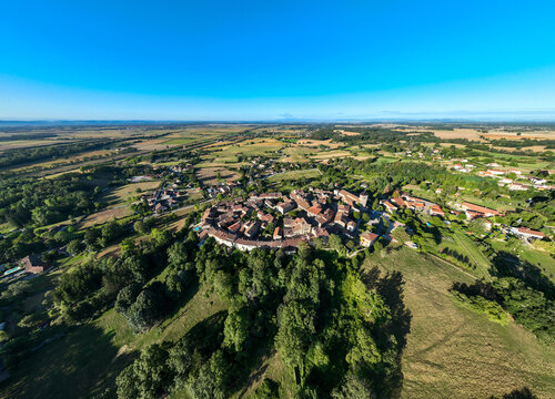 Aerial View - Perouges, France