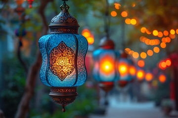 Arabic lantern of Ramadan celebration  