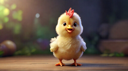 cute animal chicken cartoon
