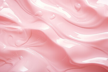 Obraz premium Close up of pink paint splashing on white background, abstract background