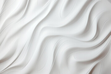 3d illustration of abstract background with smooth wavy lines in white colors