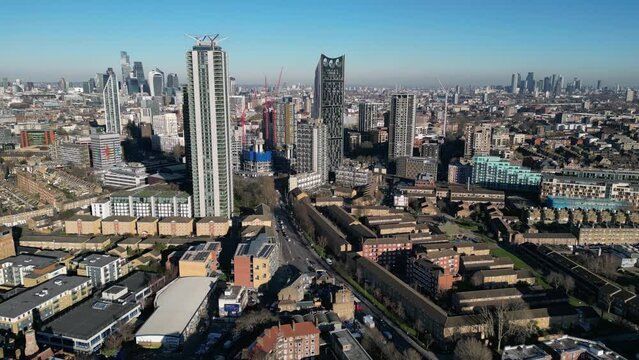 Aerial View of Elephant and Castle, London