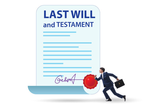 Last will and testament legal concept
