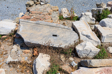 Ruins of the ancient city of Ephesus. Cultural heritage of humanity From ancient Greece and ancient Rome. Background