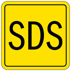 Safety data sheet and material safety data sheet sign