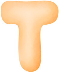 Fototapeta premium English alphabet T