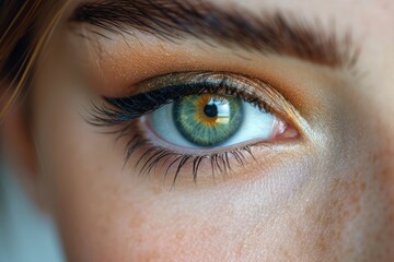 Fototapeta premium Close up view of female eye 