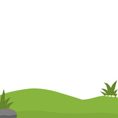 Handdrawn hill illustration