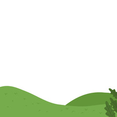 Fototapeta premium Handdrawn hill illustration