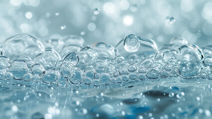 Macro Majesty: Crystal Clear Water Drops in Abstract Beauty