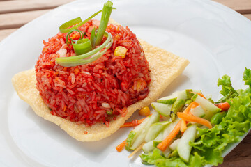 Nasi Goreng Merah or Red Fried Rice