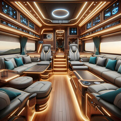 Fototapeta premium Large RVs of the future