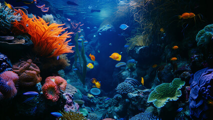 Naklejka na ściany i meble A Colorful Underwater Scene Captured by National Geographic