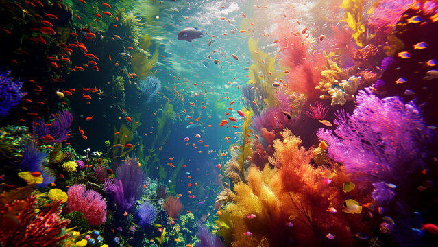 A Colorful Underwater Scene Captured by National Geographic