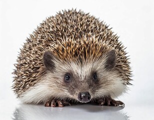 Fototapeta premium hedgehog on white background