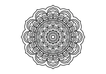  mandala Circular pattern , decoration. Decorative ornament in ethnic oriental style. Coloring book page