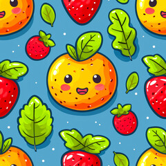 seamless tile cute, ai generated