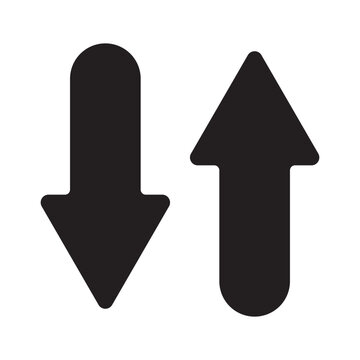 Up down arrow icon. Horizontal Arrow icon. Arrow. Cursor. Arrow vector icon. Modern simple arrows. Downloading arrow, Elevator lift vector icon. Elevator sign entrance building office, lift level. 
