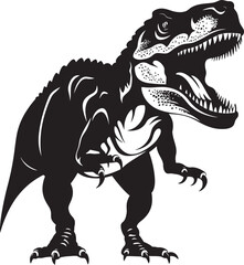 T-Rex Majesty: Regal Black Logo Design for a Powerful Presence