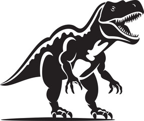 Dark Dominance: T-Rex Logo for a Commanding Brand Identity