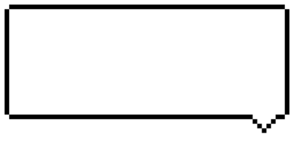 	シンプルな吹き出しのドット絵