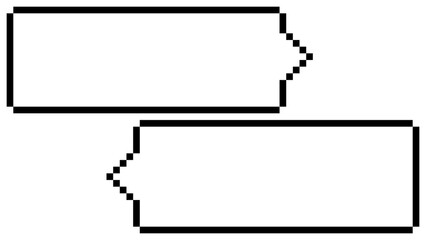 	シンプル吹き出しのドット絵