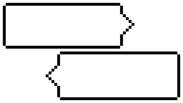 	シンプル吹き出しのドット絵