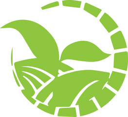 leaf logo of vector image