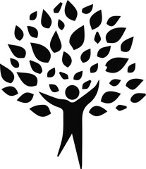 Elegant creative tree design of color