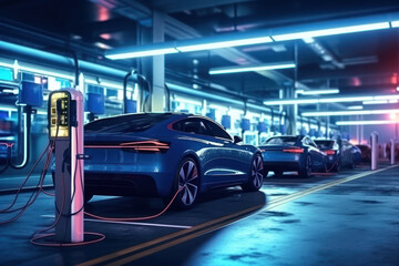  Electric car charging station