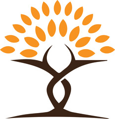 Elegant creative tree design of color