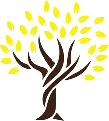 Elegant creative tree design of color