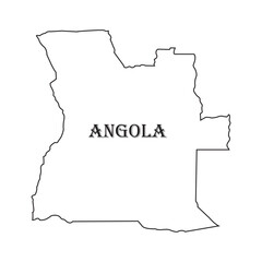 Angola country map